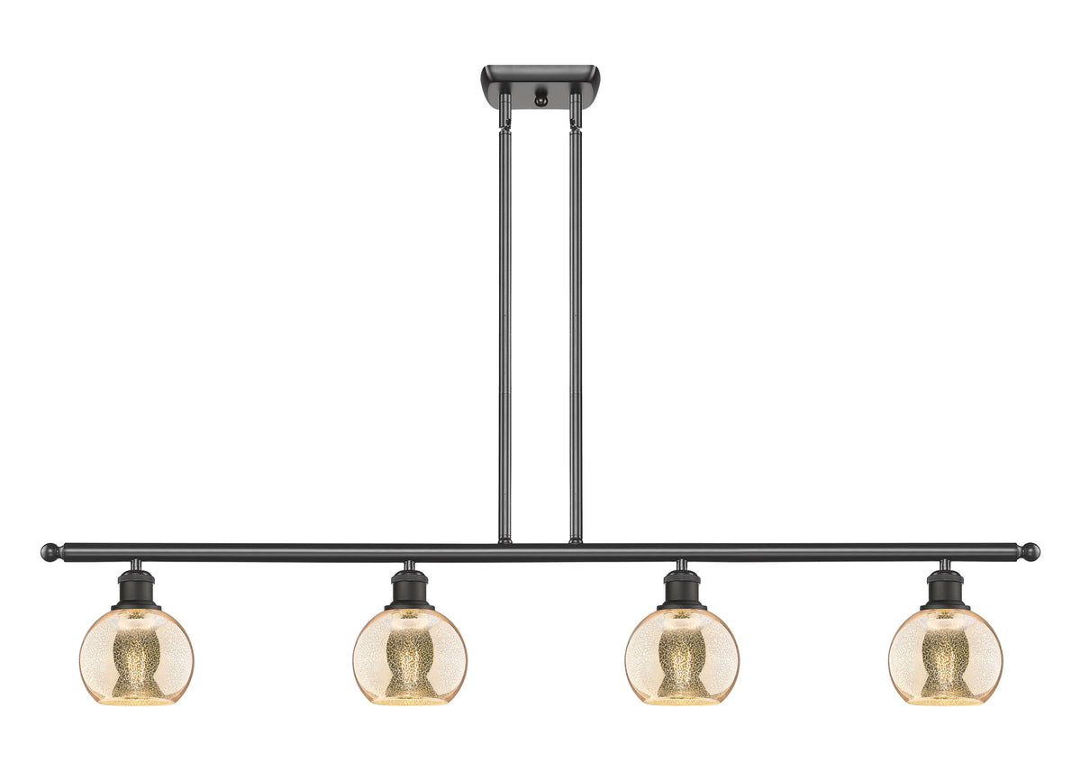 Athens 48-Inch 4-Light Stem-Hung Island Light 8.375-Inch High