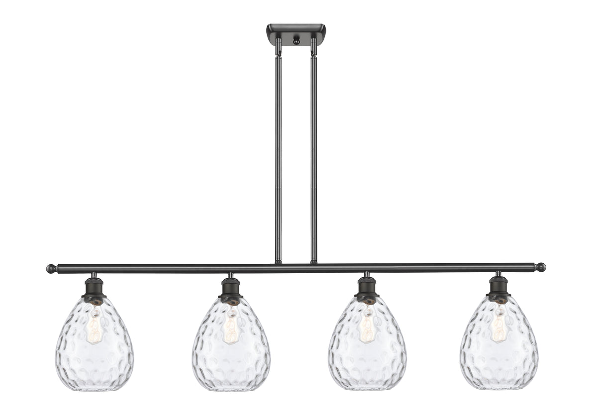 Waverly 48-Inch 4-Light Stem-Hung Island Light with LED Bulbs 12.5-Inch High