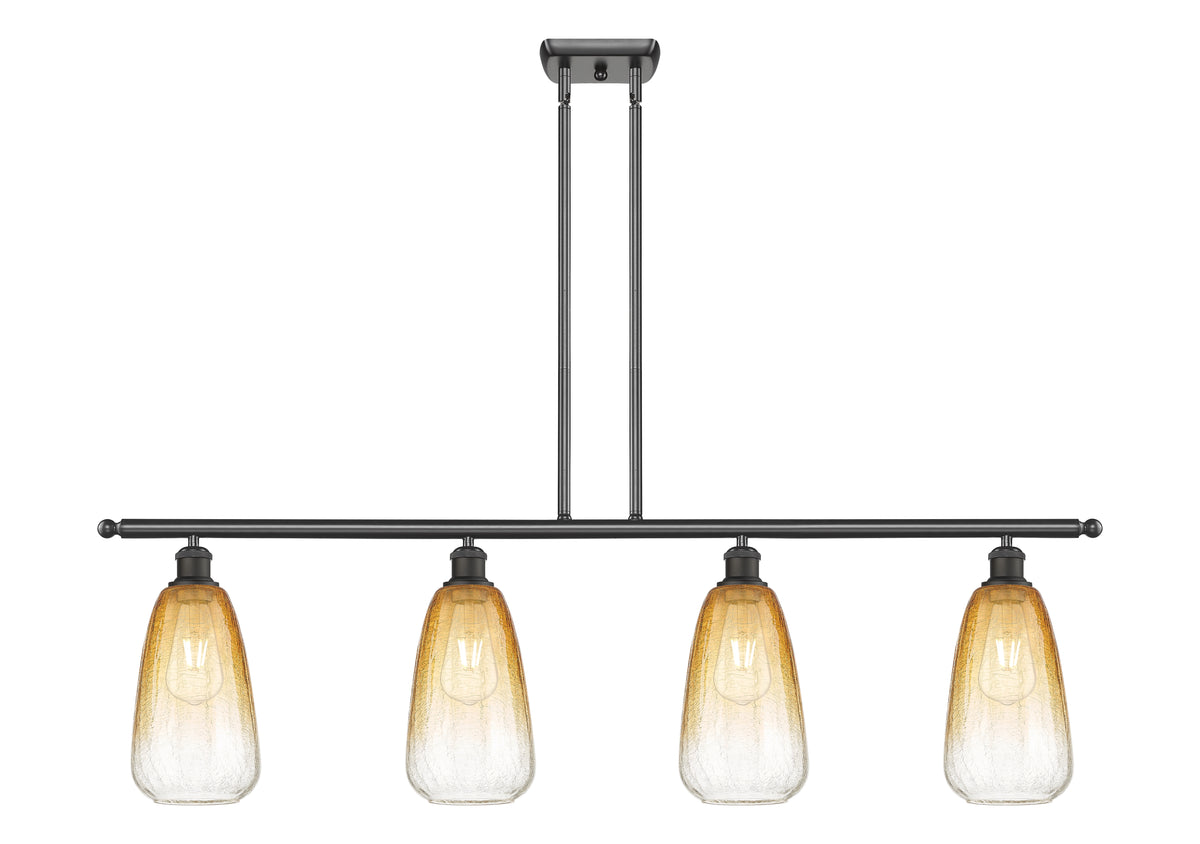 Brookhaven Almond 48-Inch 4-Light Stem-Hung Island Light 13.5-Inch High