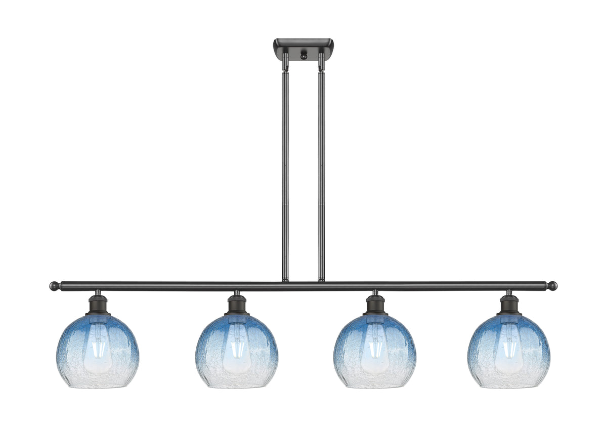 Brookhaven Globe 48-Inch 4-Light Stem-Hung Island Light 10.625-Inch High