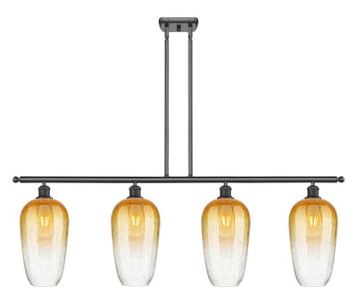 Ballston Island Light Cast Brass Glass Steel