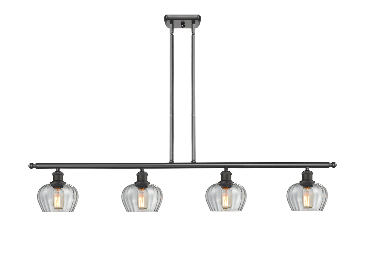 Fenton 48-Inch 4-Light Stem-Hung Island Light with LED Bulbs