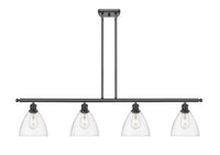 Bristol 48-Inch 4-Light Stem-Hung Island Light Dome Shade 10-Inch High