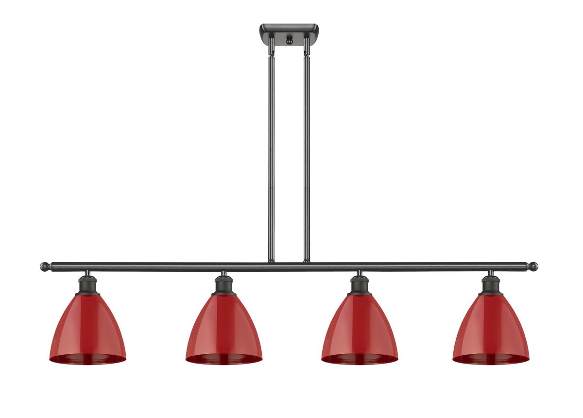 Plymouth 48-Inch 4-Light Stem-Hung Island Light with LED Bulbs 10-Inch High