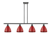 Plymouth 48-Inch 4-Light Stem-Hung Island Light with LED Bulbs 10-Inch High