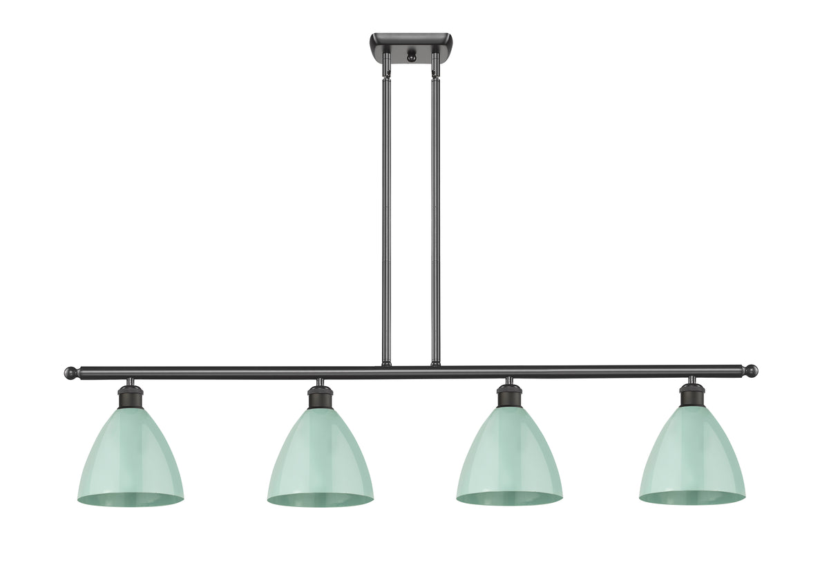 Plymouth 48-Inch 4-Light Stem-Hung Island Light with LED Bulbs 10-Inch High