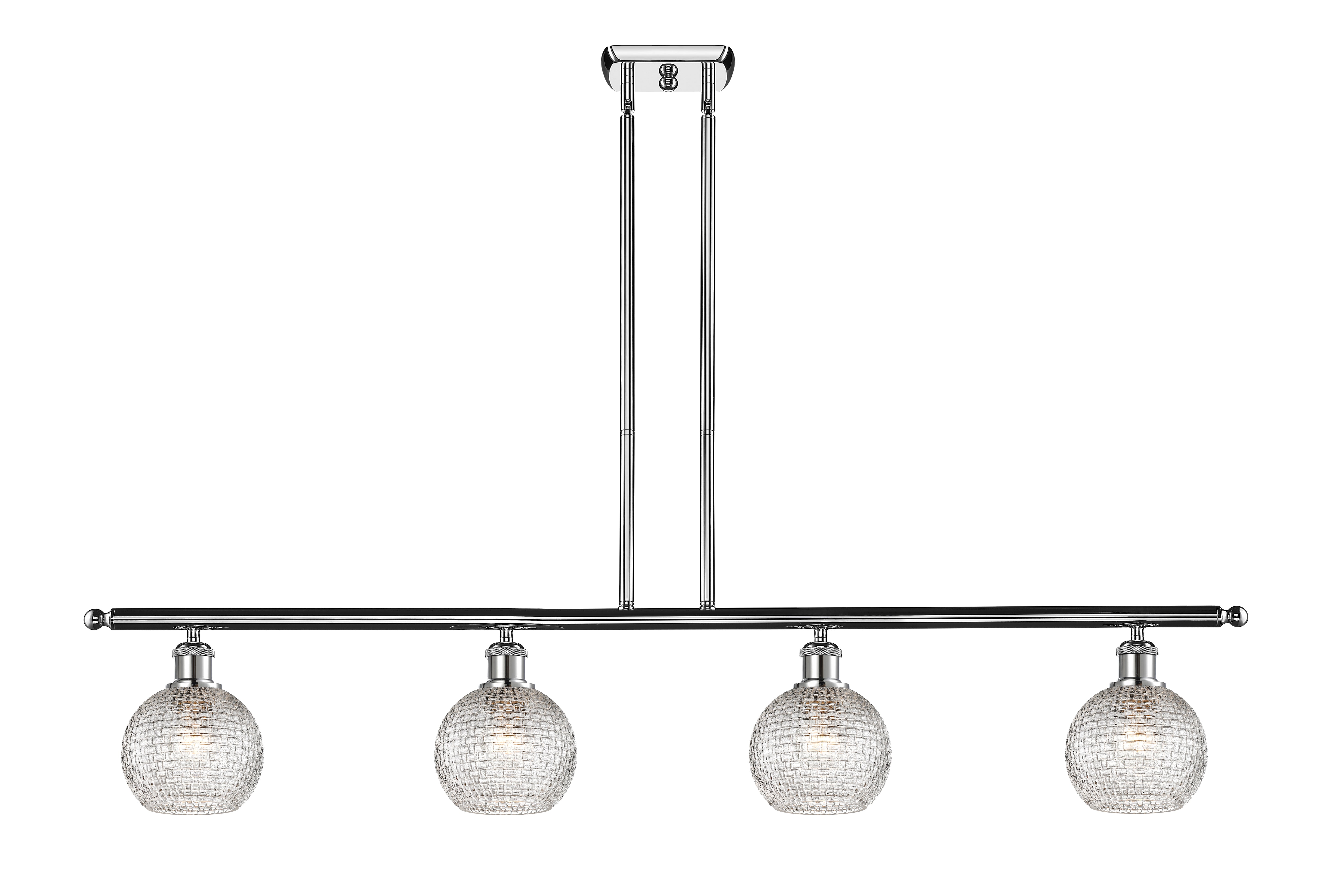 Ballston Island Light Cast Brass Steel Glass