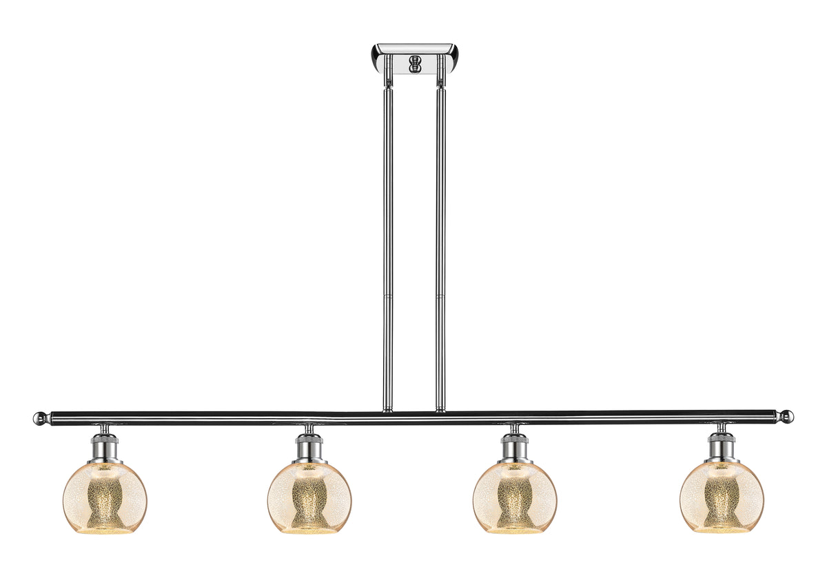 Athens 48-Inch 4-Light Stem-Hung Island Light 8.375-Inch High