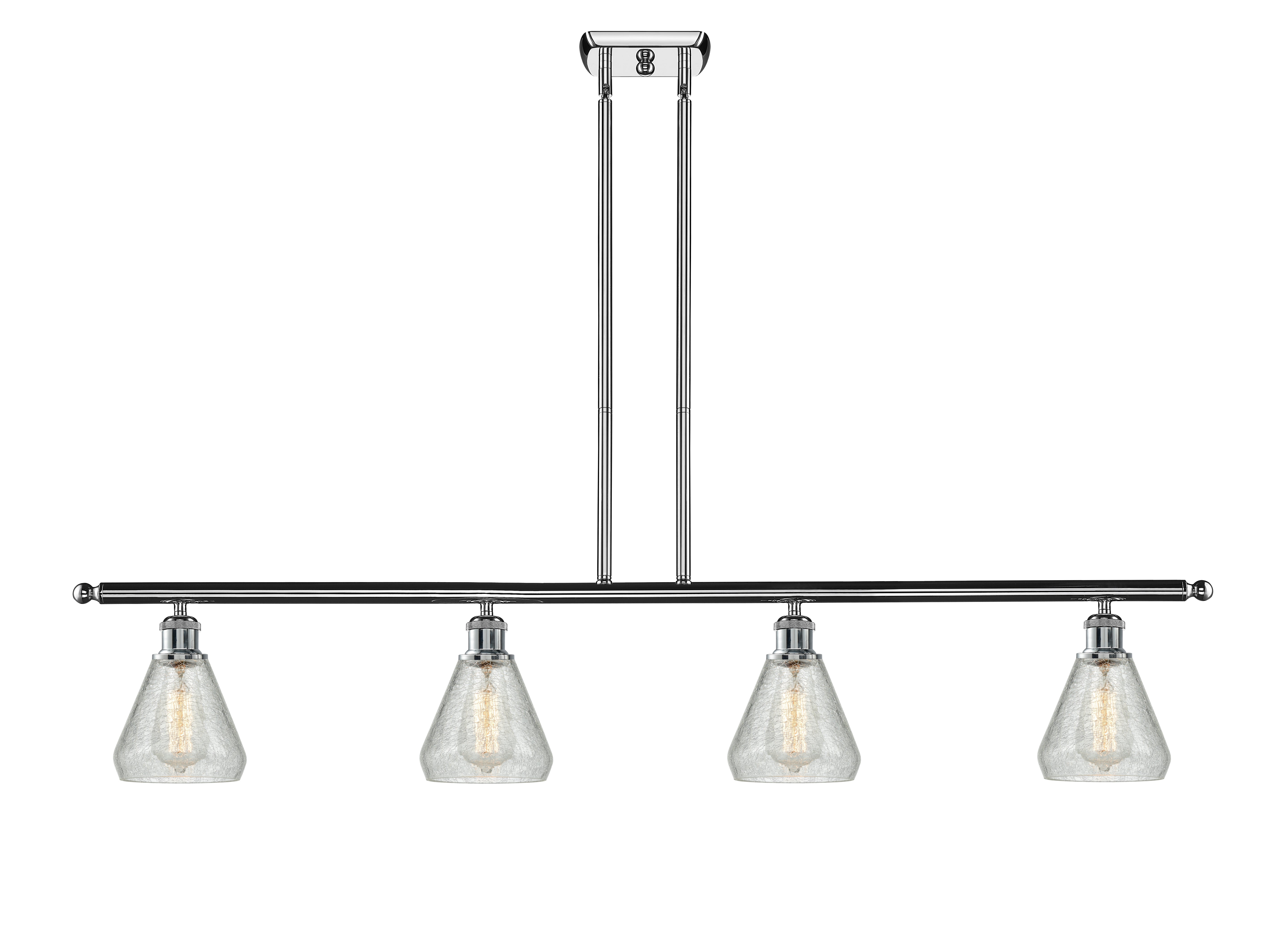 Ballston Island Light Cast Brass Steel Glass