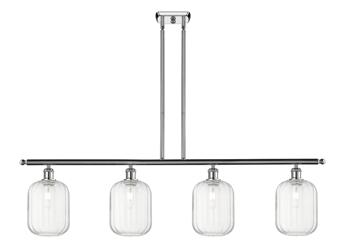 Preston Cylinder 48-Inch 4-Light Stem-Hung Island Light 12.25-Inch High
