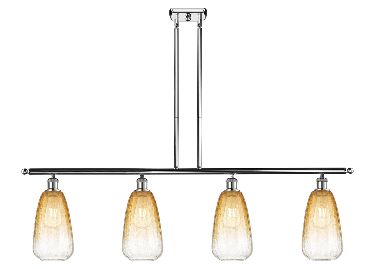 Brookhaven Almond 48-Inch 4-Light Stem-Hung Island Light 13.5-Inch High