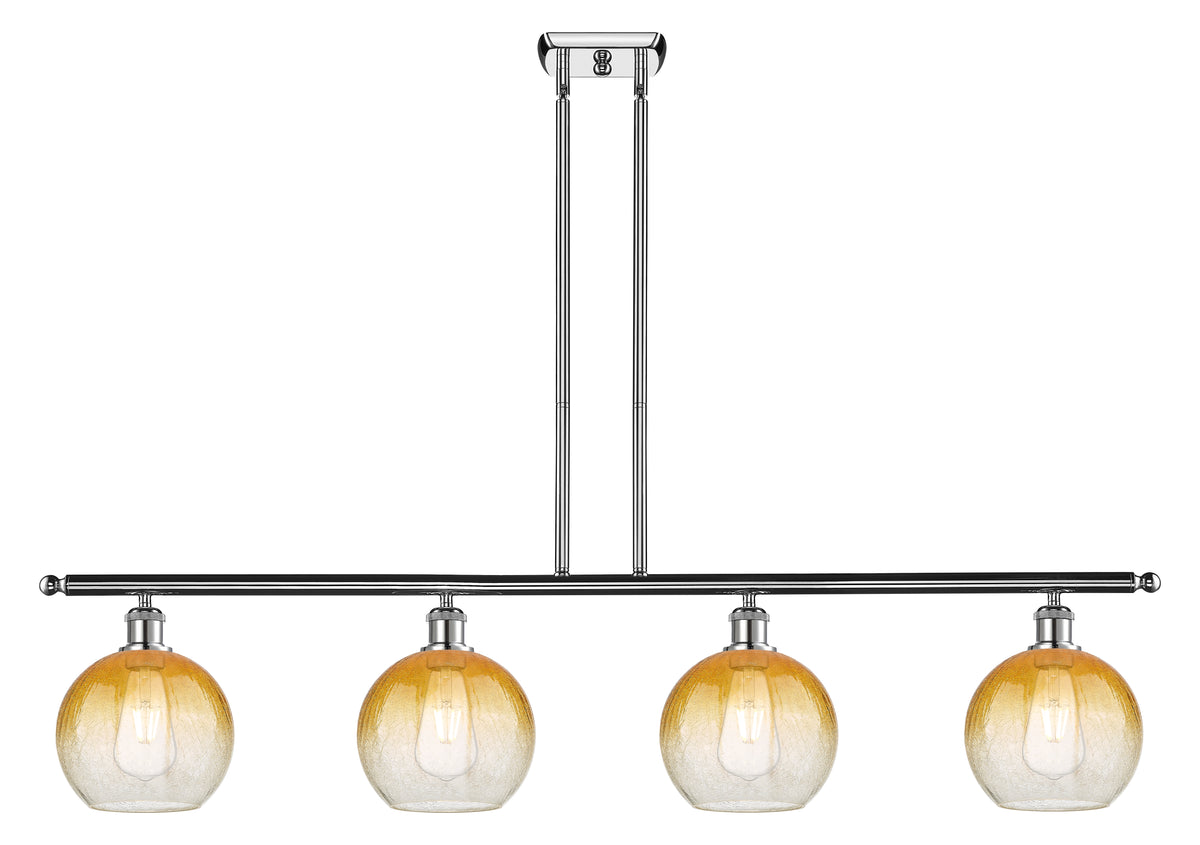 Brookhaven Globe 48-Inch 4-Light Stem-Hung Island Light 10.625-Inch High