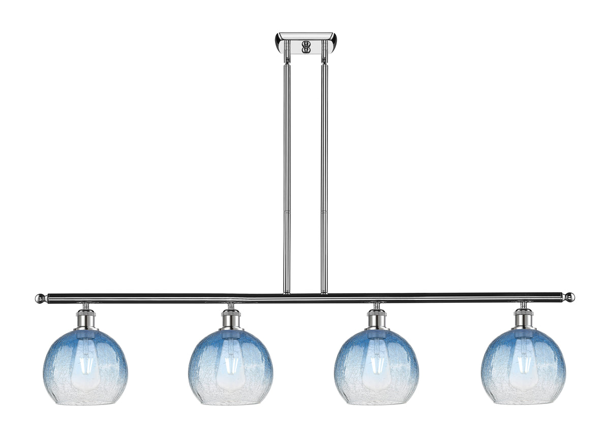 Brookhaven Globe 48-Inch 4-Light Stem-Hung Island Light 10.625-Inch High