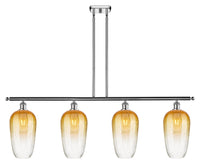 Brookhaven Flute 48-Inch 4-Light Stem-Hung Island Light