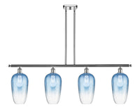 Brookhaven Flute 48-Inch 4-Light Stem-Hung Island Light