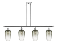 Brookhaven Flute 48-Inch 4-Light Stem-Hung Island Light