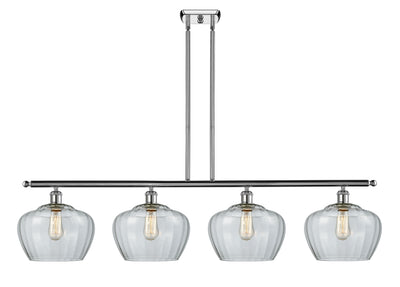 Ballston Island Light Cast Brass Glass Steel