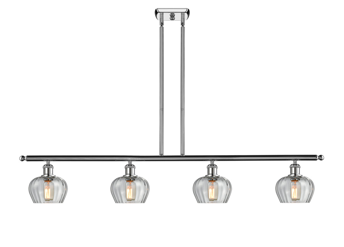 Fenton 48-Inch 4-Light Stem-Hung Island Light with LED Bulbs