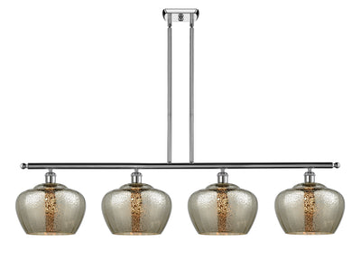 Ballston Island Light Cast Brass Glass Steel
