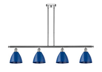 Plymouth 48-Inch 4-Light Stem-Hung Island Light with LED Bulbs 10-Inch High