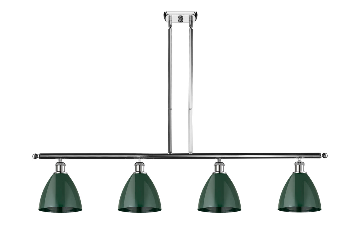 Plymouth 48-Inch 4-Light Stem-Hung Island Light with LED Bulbs 10-Inch High