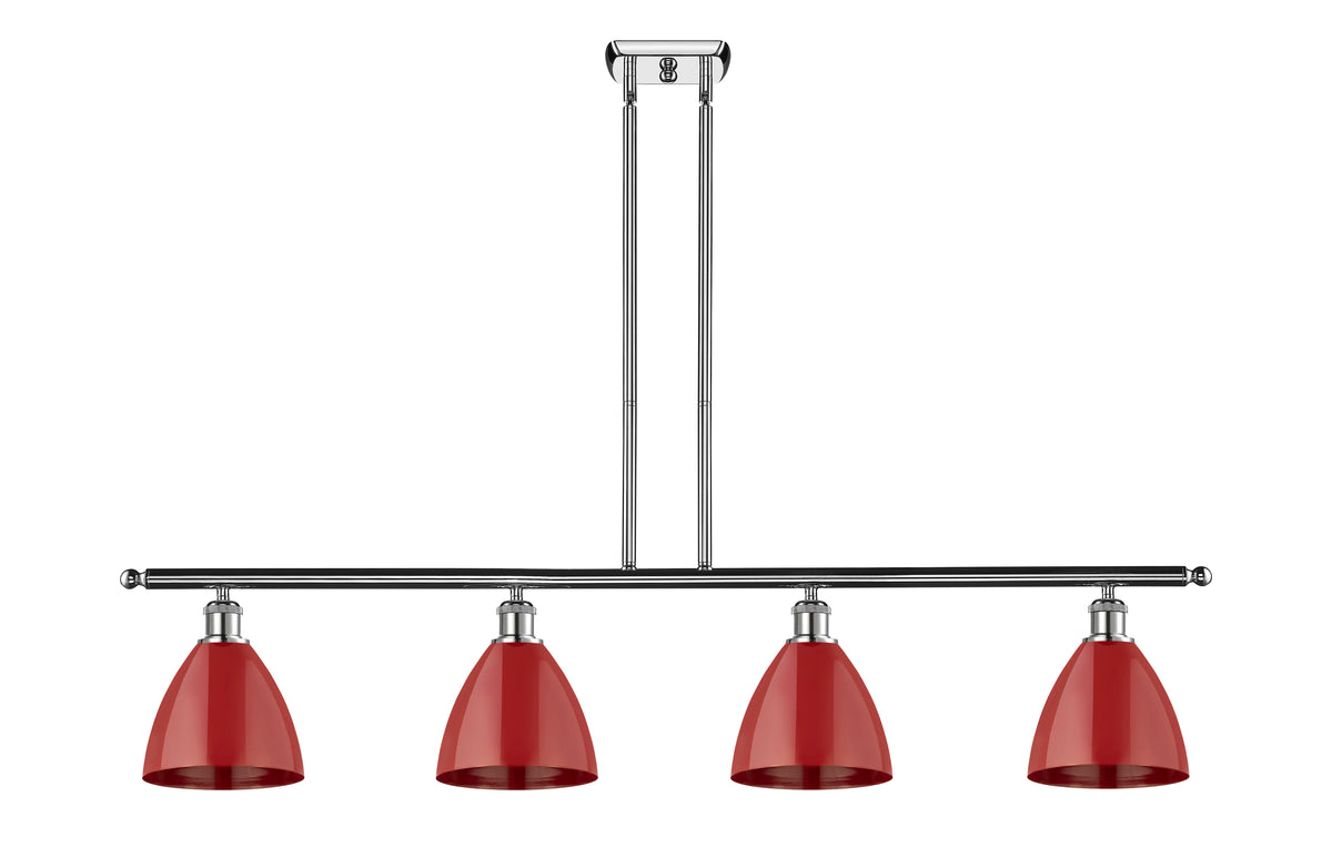 Plymouth 48-Inch 4-Light Stem-Hung Island Light with LED Bulbs 10-Inch High