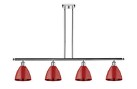 Plymouth 48-Inch 4-Light Stem-Hung Island Light with LED Bulbs 10-Inch High