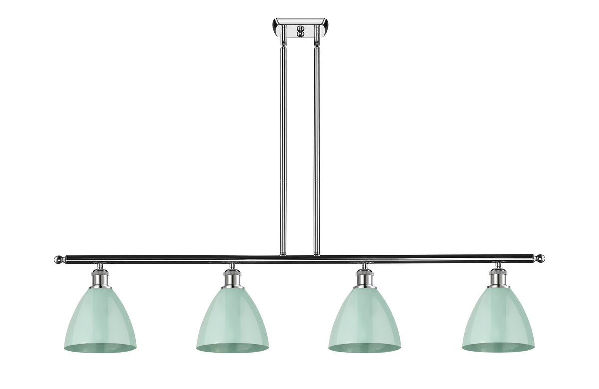 Plymouth 48-Inch 4-Light Stem-Hung Island Light with LED Bulbs 10-Inch High