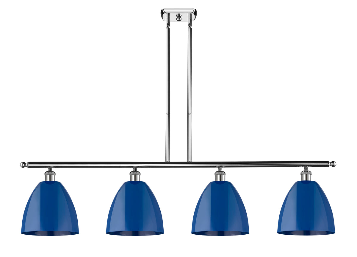 Plymouth 48-Inch 4-Light Stem-Hung Island Light with LED Bulbs 11.625-Inch High