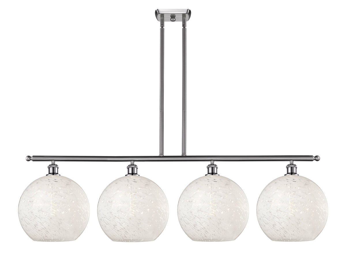 50-Inch 4-Light Stem-Hung Island Light 14-Inch High Sloped-Ceiling Compatible