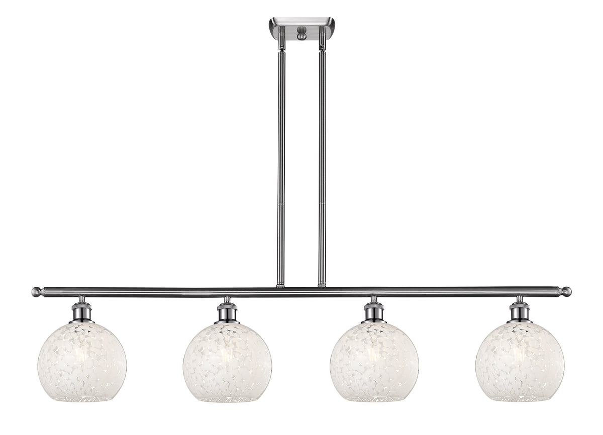 48-Inch 4-Light Stem-Hung Island Light 10.5-Inch High Dimmable