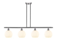 48-Inch 4-Light Stem-Hung Island Light 10.5-Inch High Sloped-Ceiling Compatible
