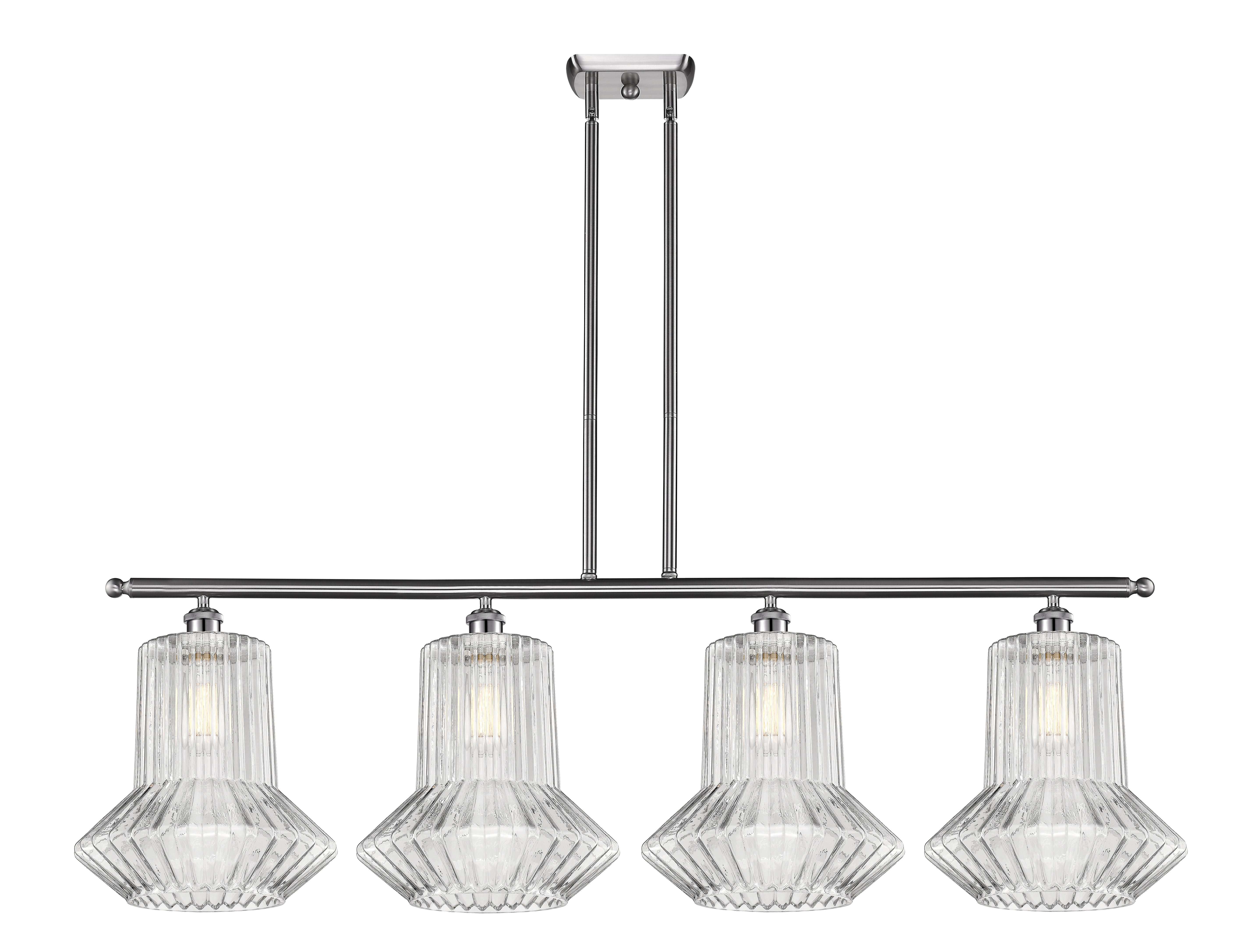 Ballston Island Light Cast Brass Glass