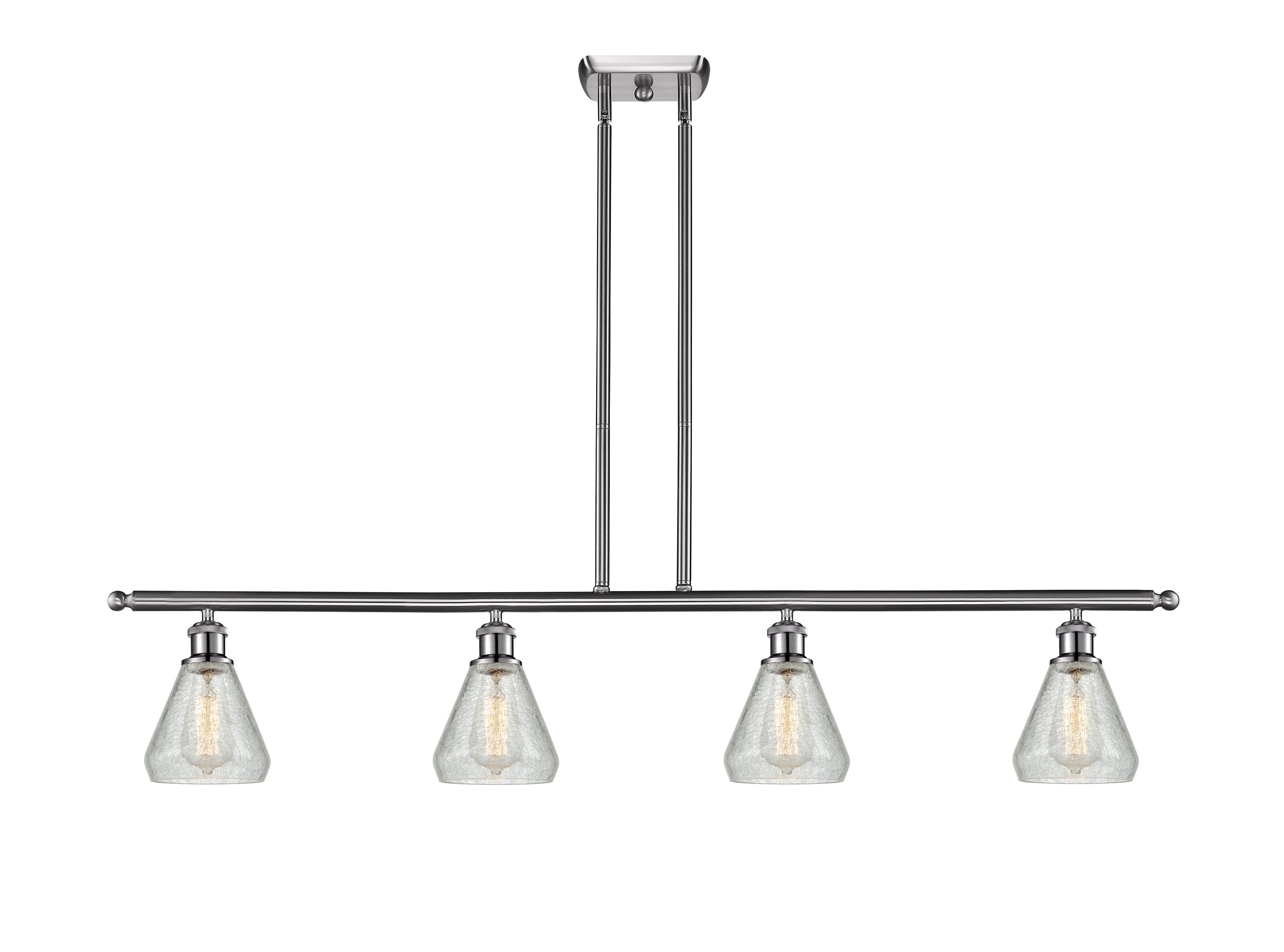 Ballston Island Light Cast Brass Steel Glass