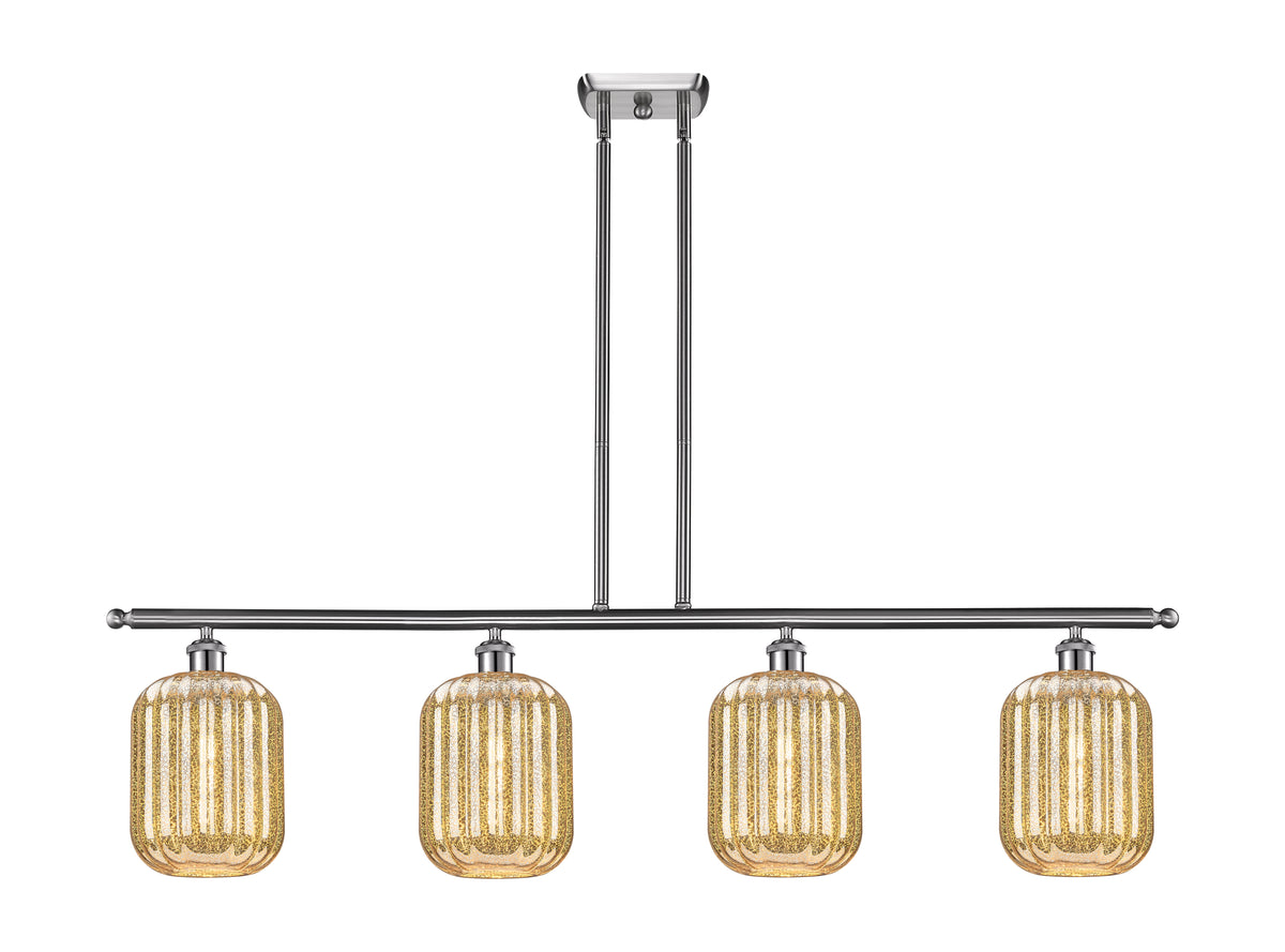 Preston Cylinder 48-Inch 4-Light Stem-Hung Island Light 12.25-Inch High