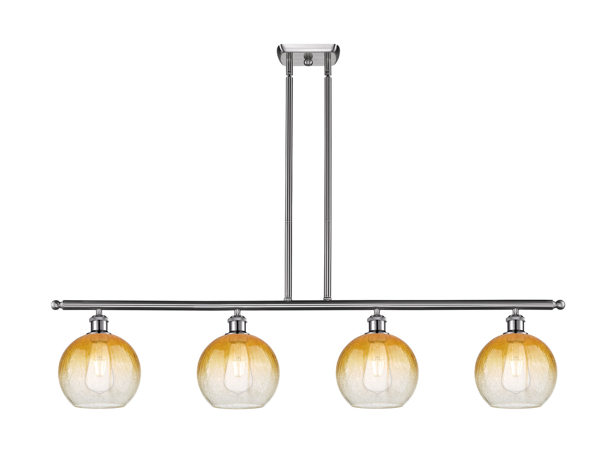 Brookhaven Globe 48-Inch 4-Light Stem-Hung Island Light 10.625-Inch High