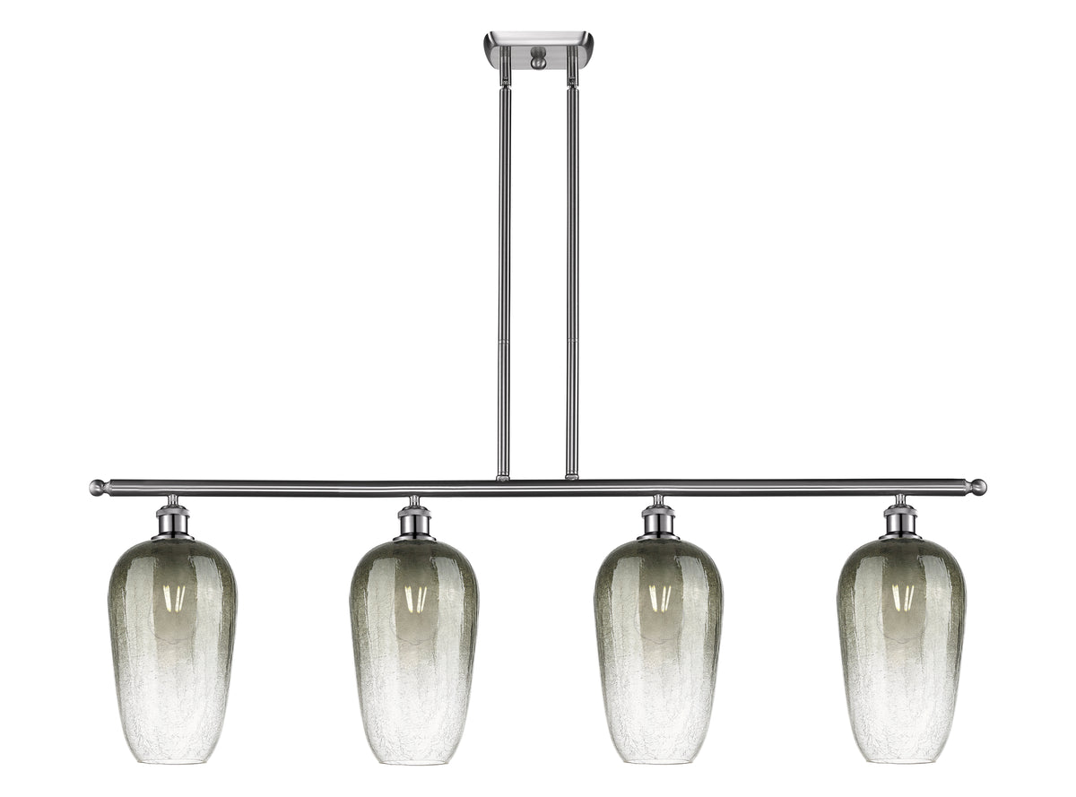Brookhaven Flute 48-Inch 4-Light Stem-Hung Island Light