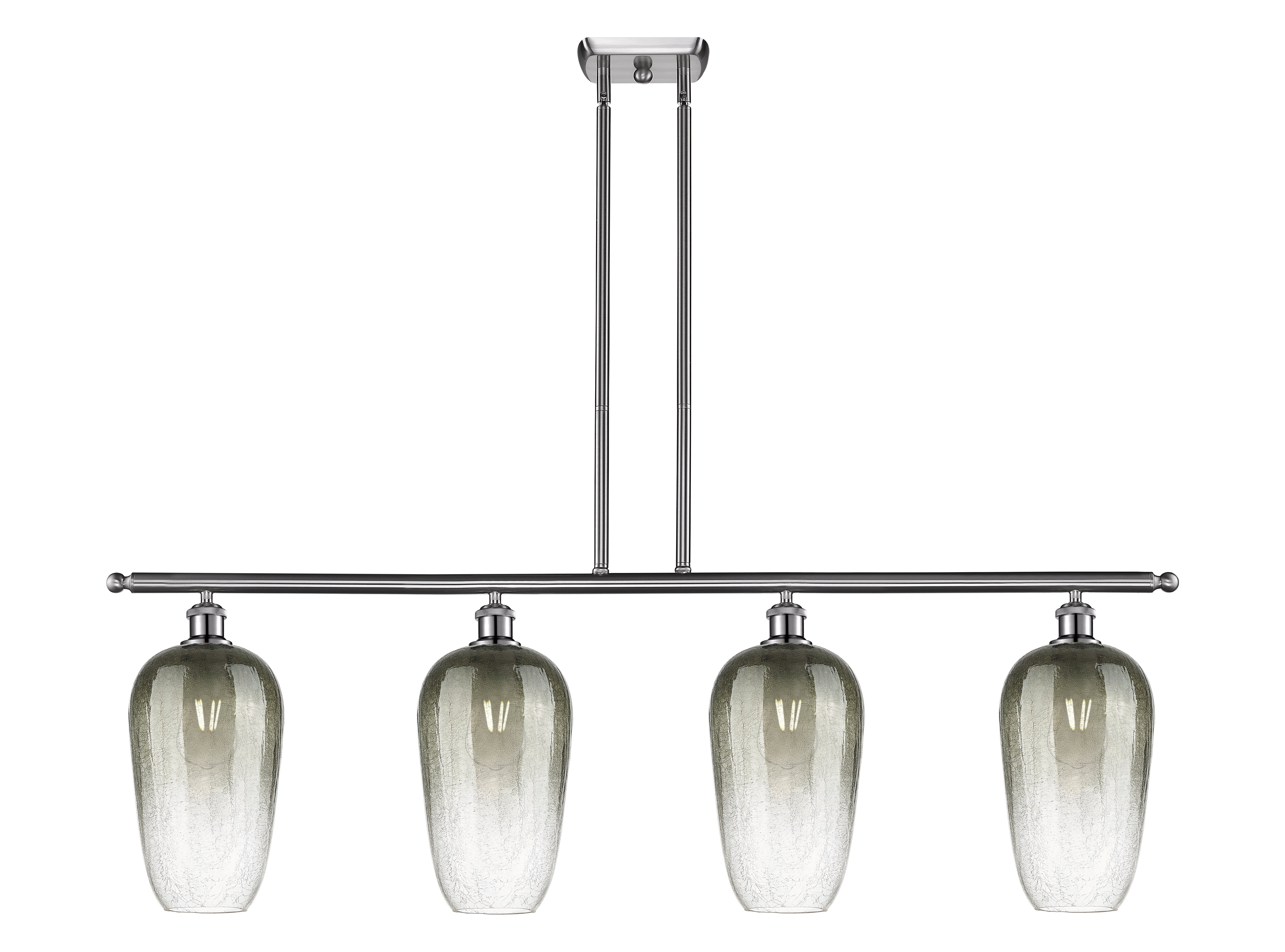 Ballston Island Light Cast Brass Glass Steel