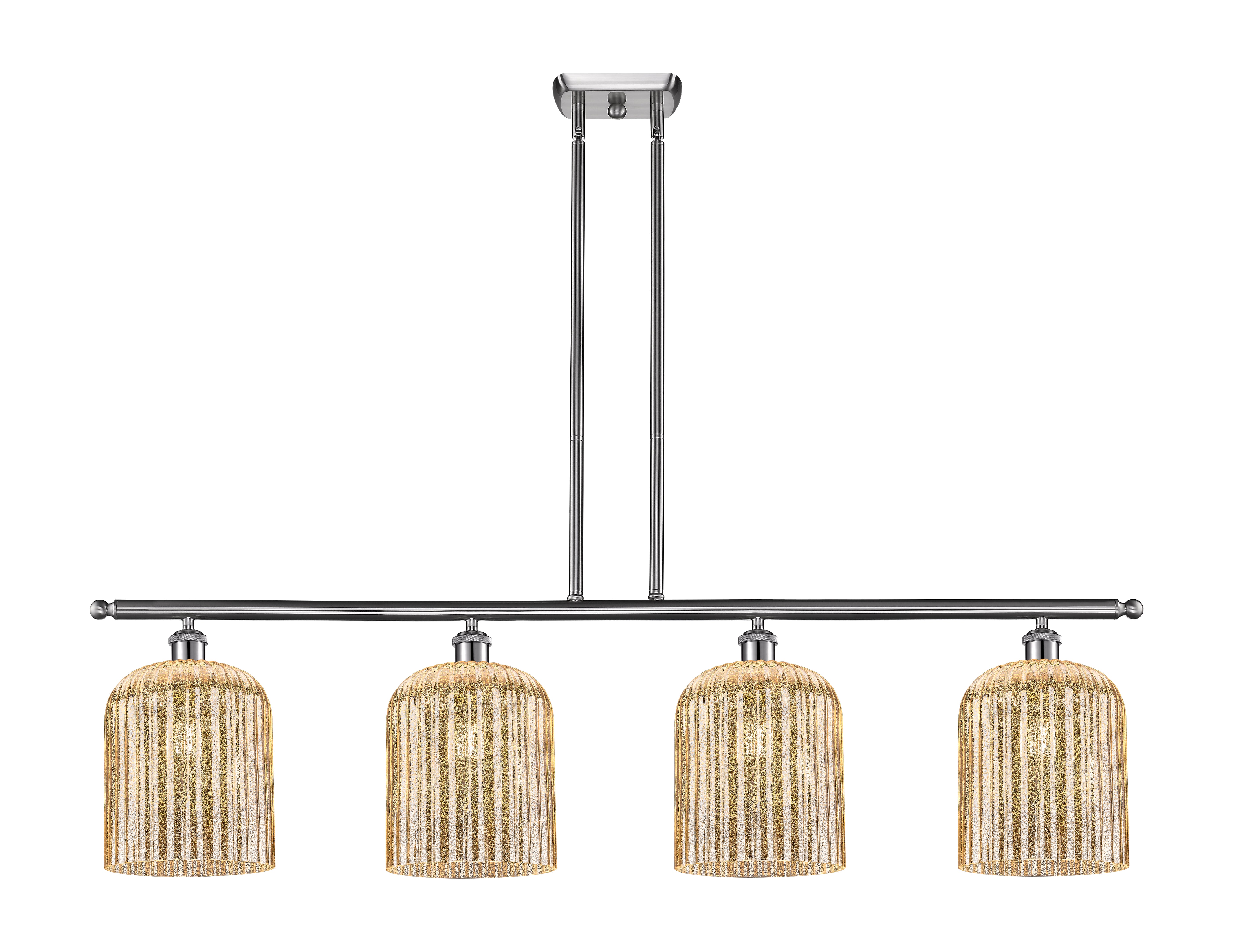 Ballston Island Light Cast Brass Glass