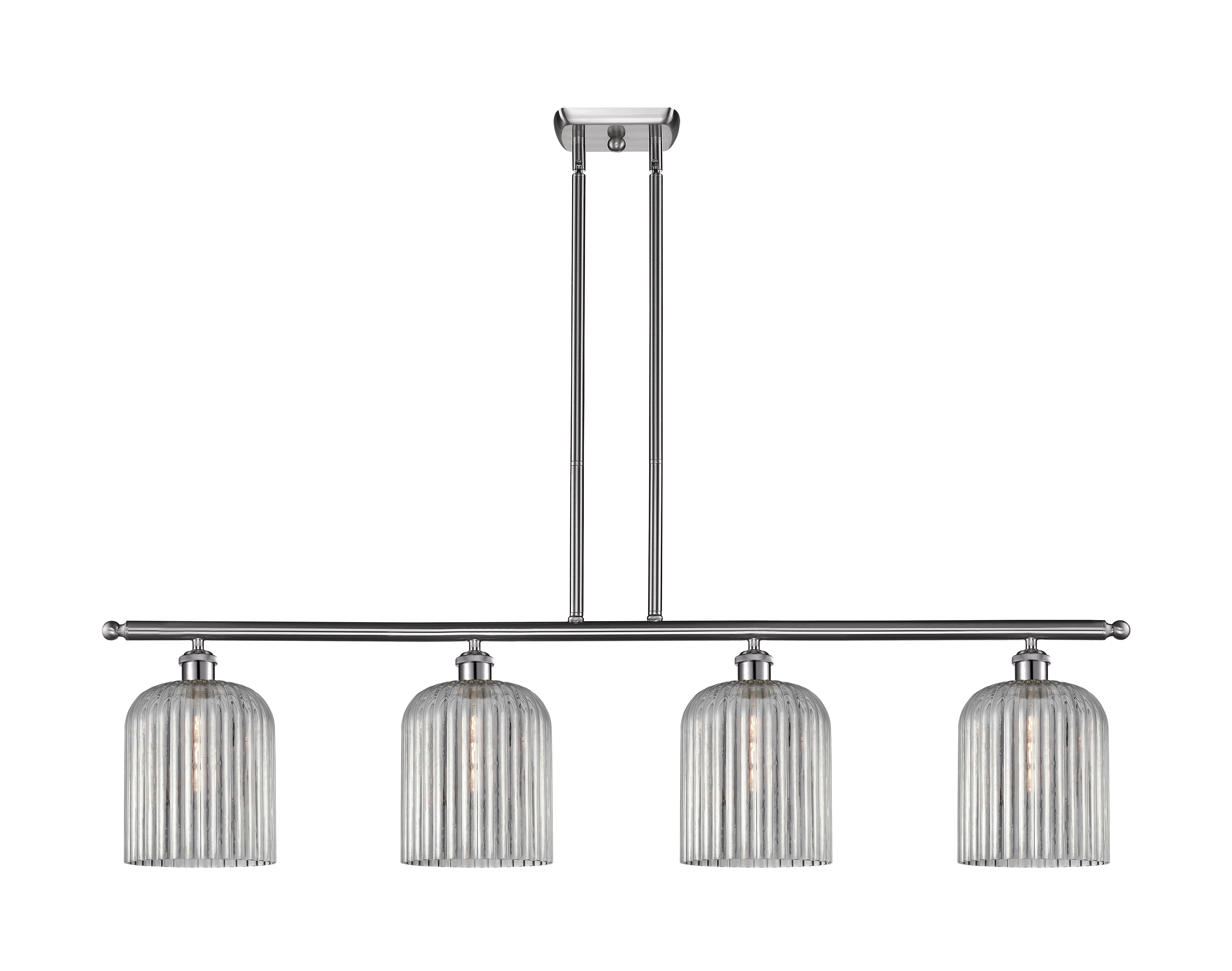 Ballston Island Light Cast Brass Glass