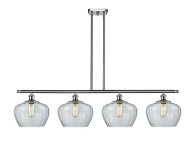 Ballston Island Light Cast Brass Glass Steel