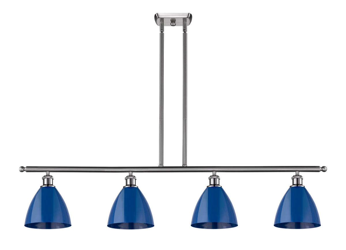 Plymouth 48-Inch 4-Light Stem-Hung Island Light with LED Bulbs 10-Inch High