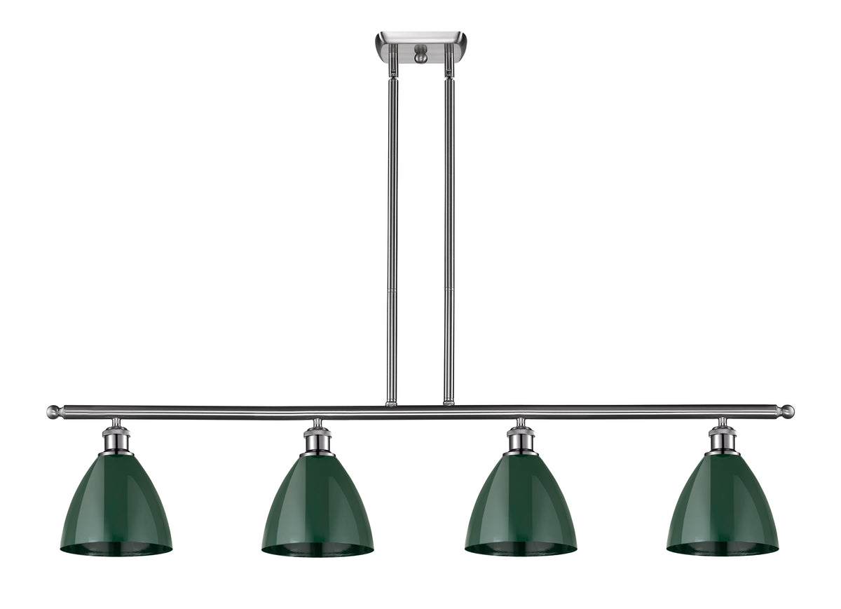 Plymouth 48-Inch 4-Light Stem-Hung Island Light with LED Bulbs 10-Inch High
