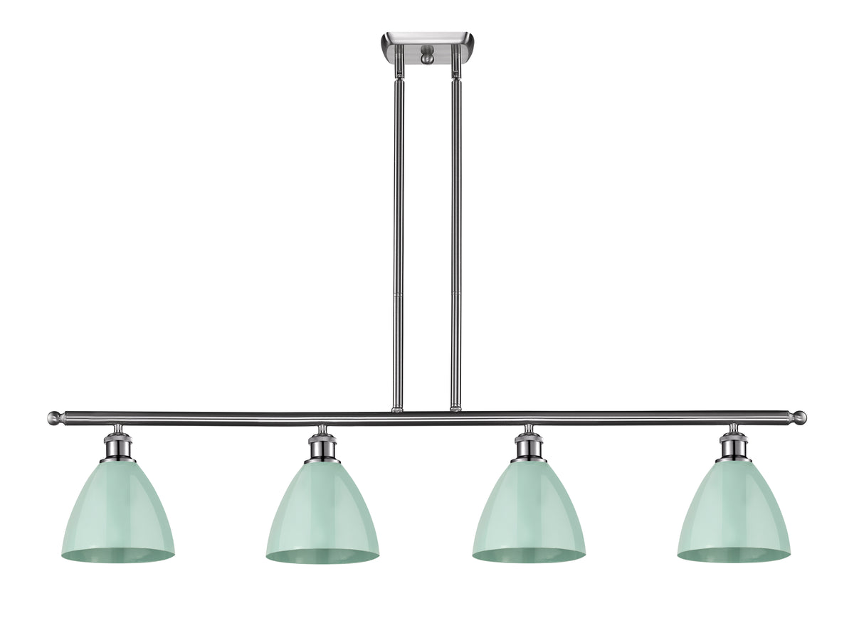 Plymouth 48-Inch 4-Light Stem-Hung Island Light with LED Bulbs 10-Inch High