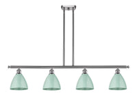 Plymouth 48-Inch 4-Light Stem-Hung Island Light with LED Bulbs 10-Inch High