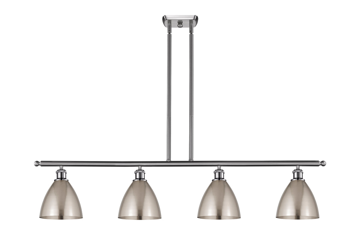 Bristol 48-Inch 4-Light Stem-Hung Island Light Cone Shade 10-Inch High