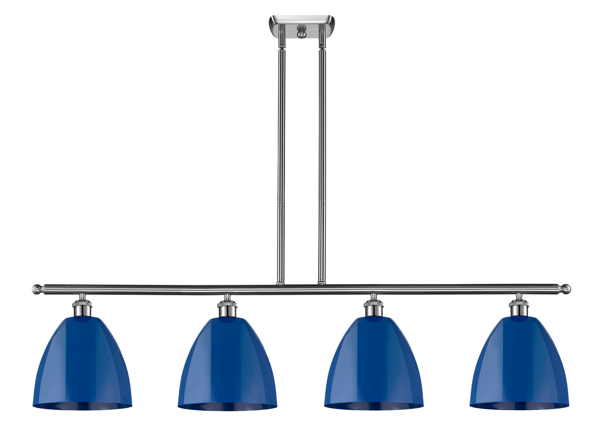 Plymouth 48-Inch 4-Light Stem-Hung Island Light with LED Bulbs 11.625-Inch High