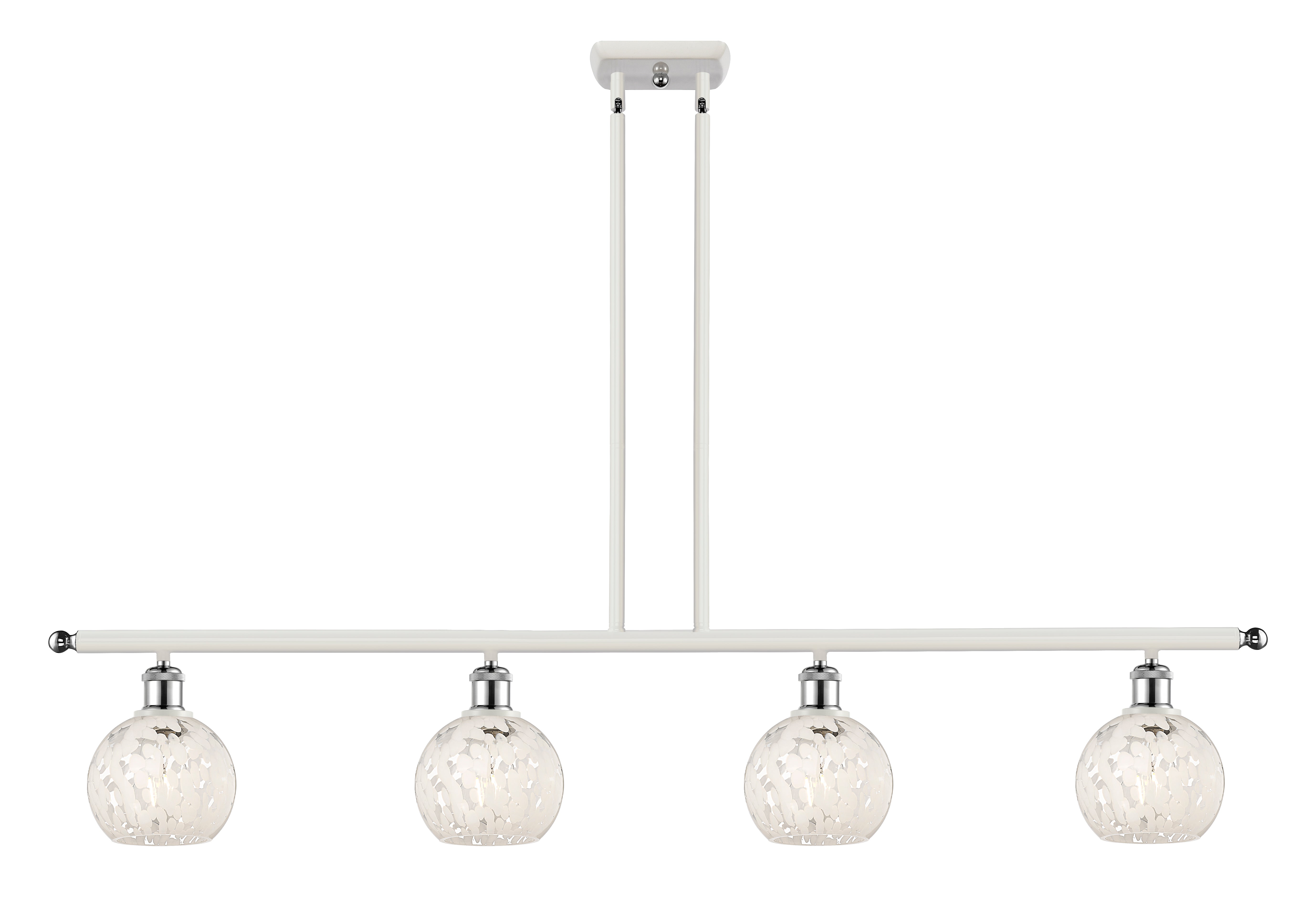 Ballston Island Light Cast Brass Steel Glass
