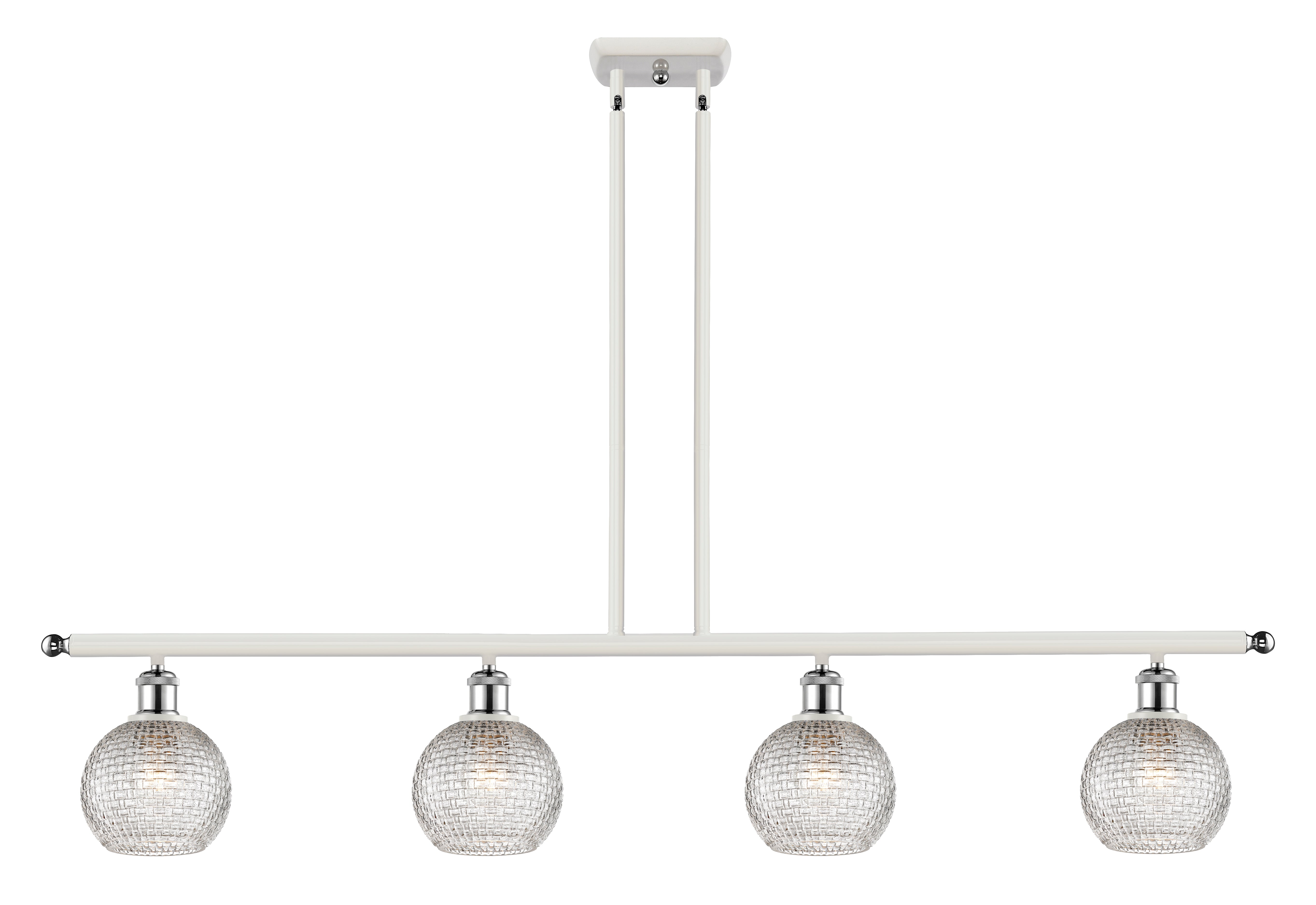 Ballston Island Light Cast Brass Steel Glass