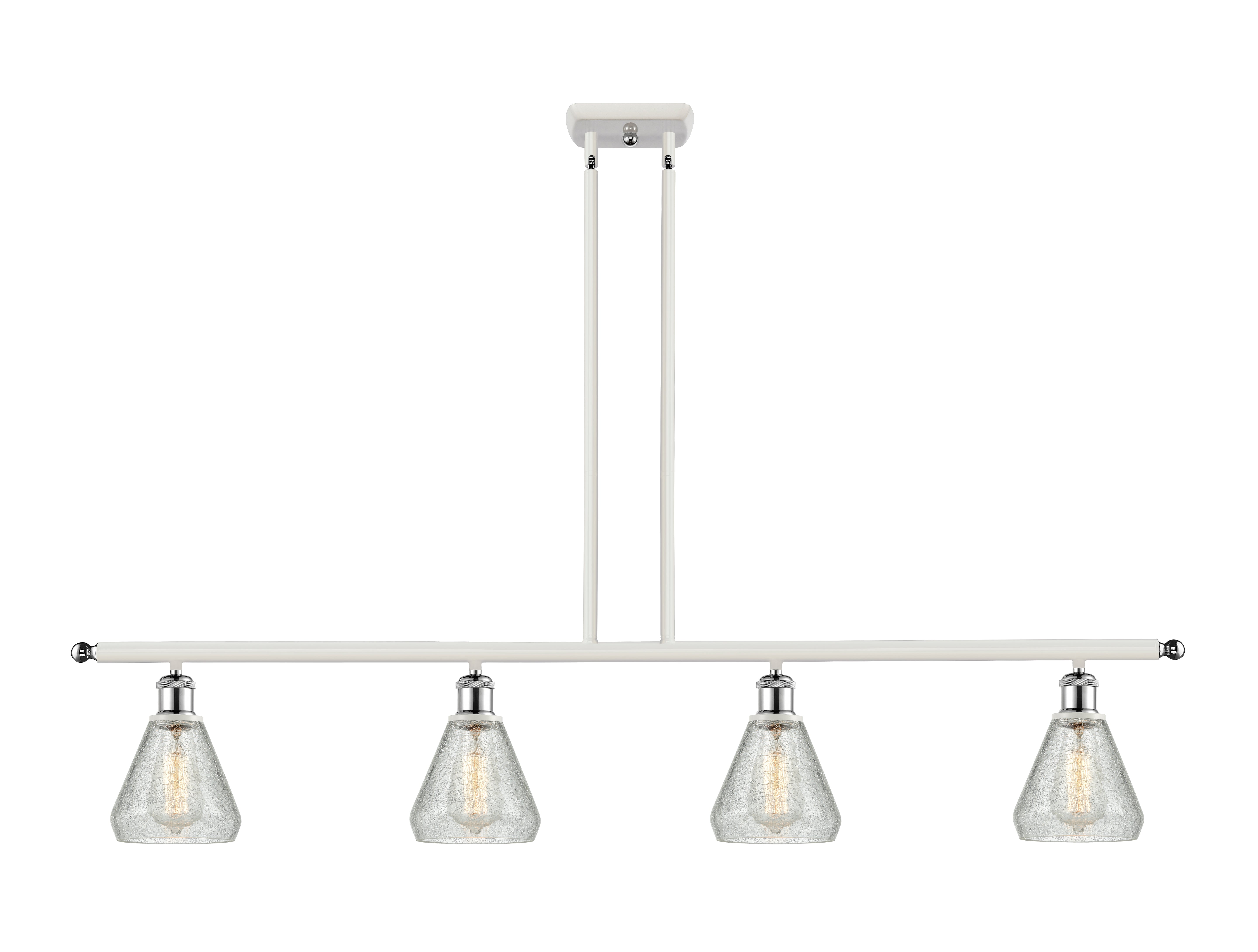 Ballston Island Light Cast Brass Steel Glass